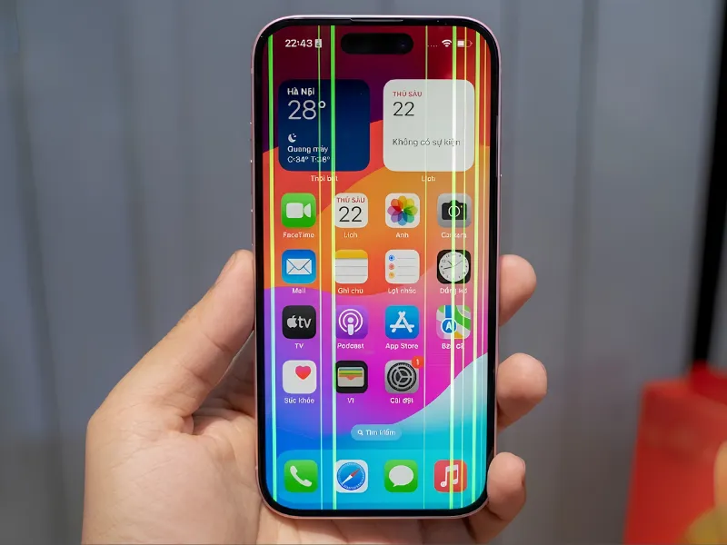 Khi nào có thể sửa sọc màn hình iPhone 15?
