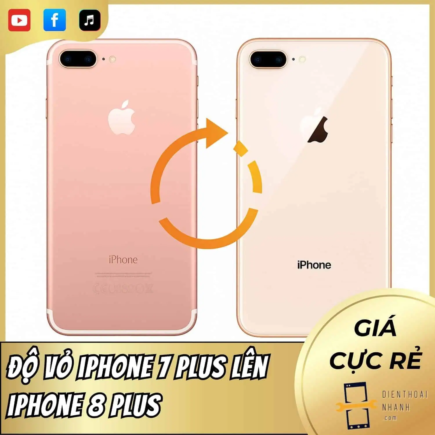 | Tháng mười một 2025 Độ Vỏ iPhone 7 Plus Lên iPhone 8 Plus