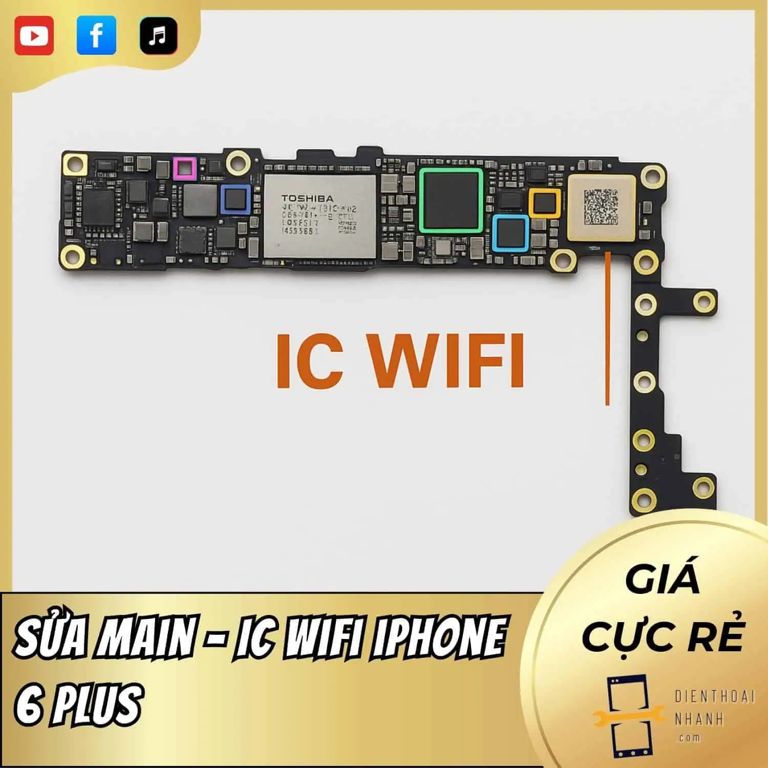 | Tháng 1 2026 Sửa Main - IC Wifi iPhone 6 Plus