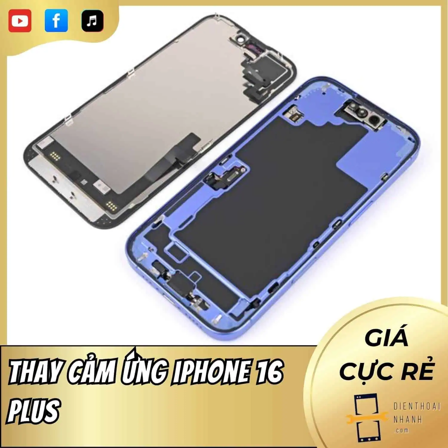 | Tháng mười một 2025 Thay Cảm Ứng iPhone 16 Plus Chính Hãng, Lấy Ngay
