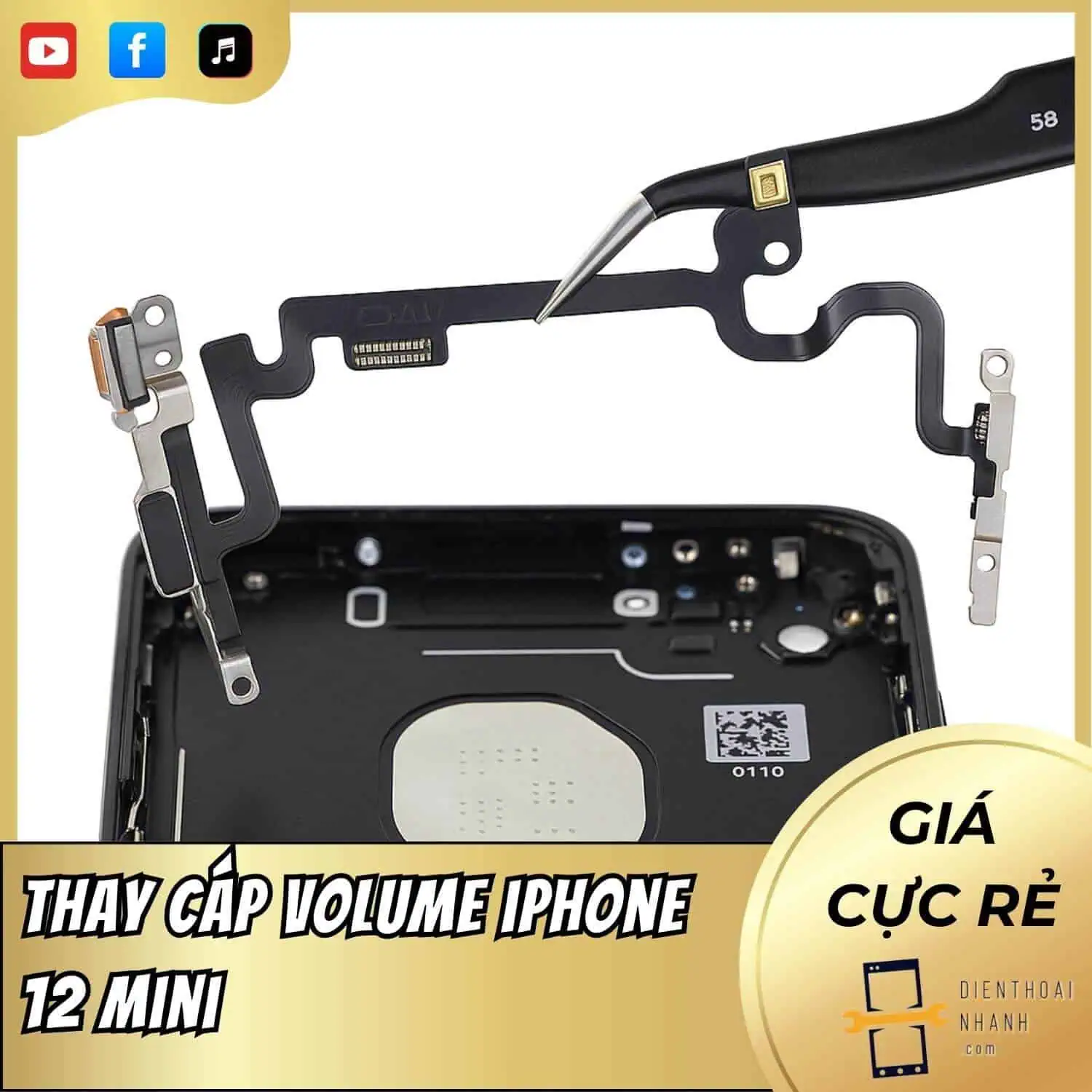 | Tháng 12 2025 Thay Cáp Volume iPhone 12 Mini Uy Tín, giá Ưu Đãi Tại TPHCM