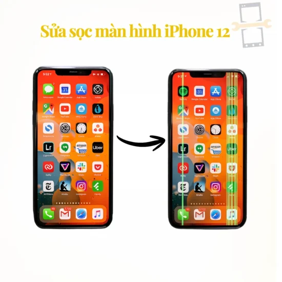 Sửa lỗi sọc màn hình iPhone 12