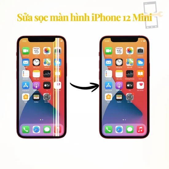 Sửa lỗi sọc màn hình iPhone 12 Mini