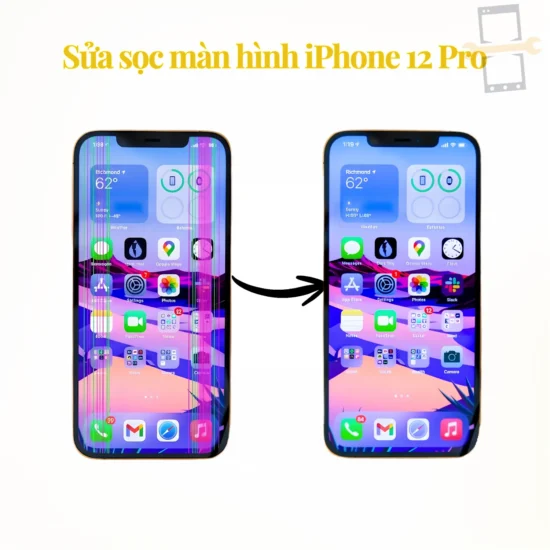 Sửa lỗi sọc màn hình iPhone 12 Pro