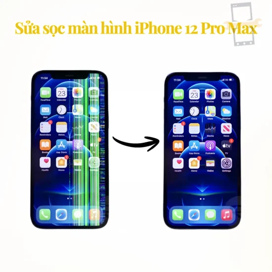 Sửa lỗi sọc màn hình iPhone 12 Pro Max