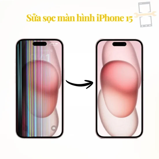 Sửa lỗi sọc màn hình iPhone 15