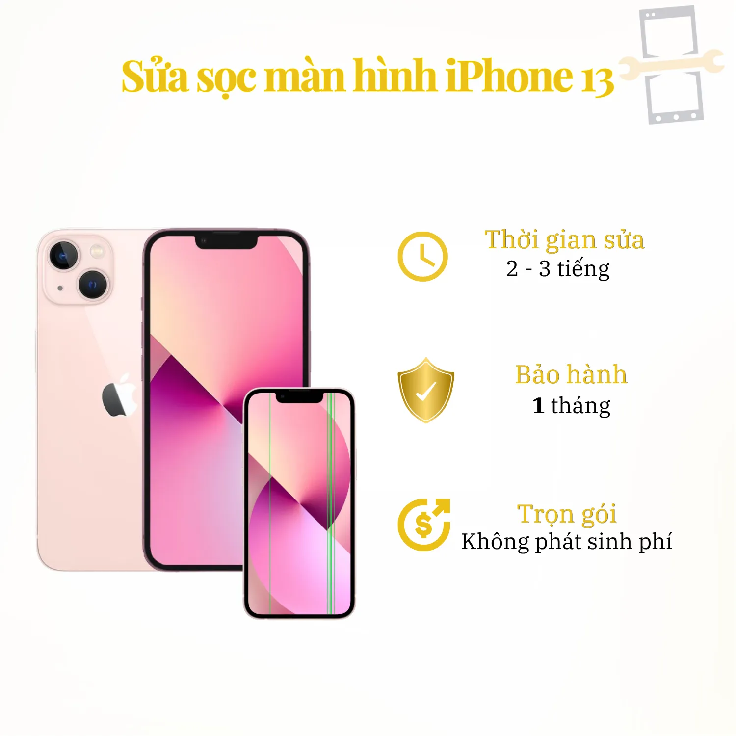 Sửa sọc màn hình iPhone 13