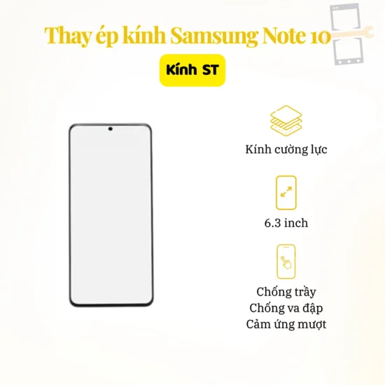 Thay Ép Kính Samsung Note 10 ST