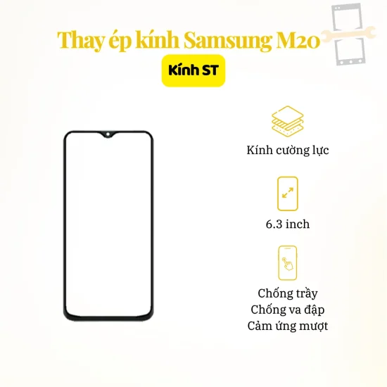 Thay ép kính ST Samsung M20