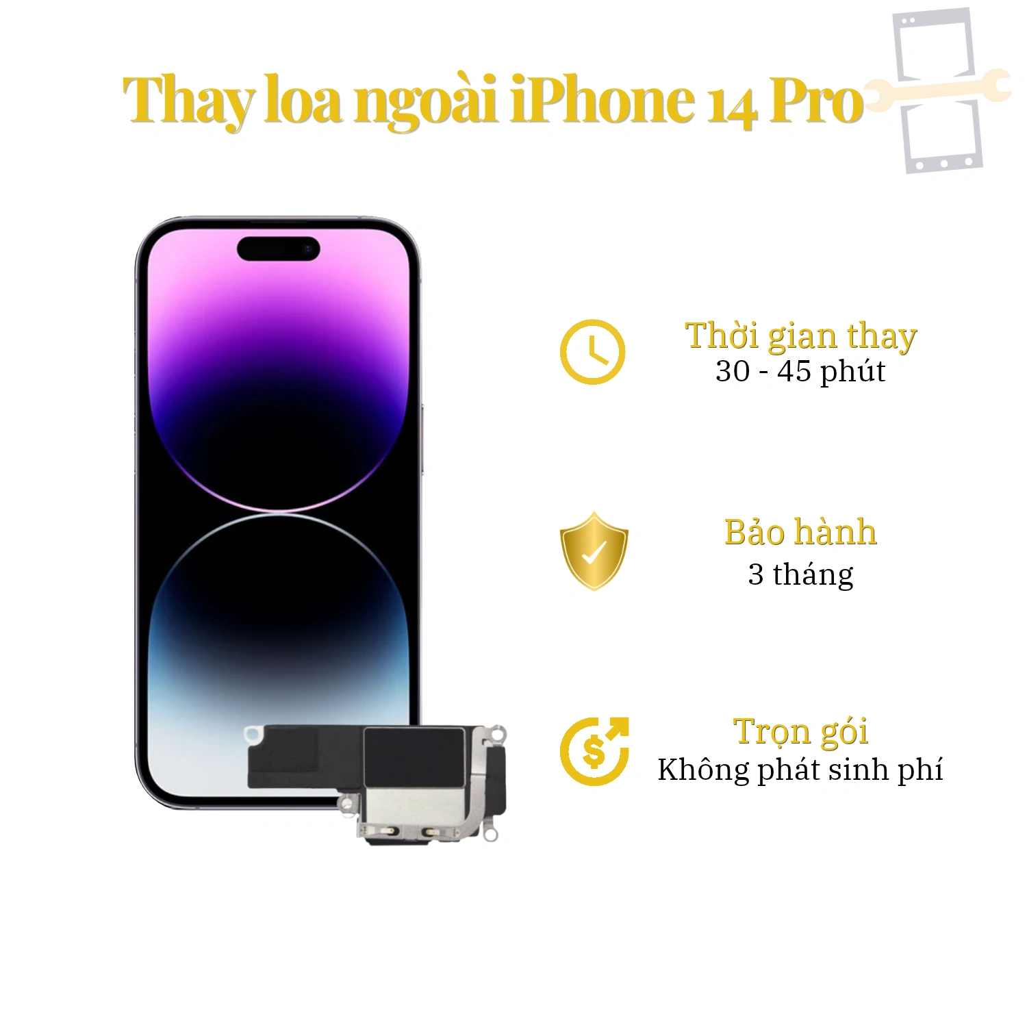 Thay Loa Ngoài iPhone 14 Pro