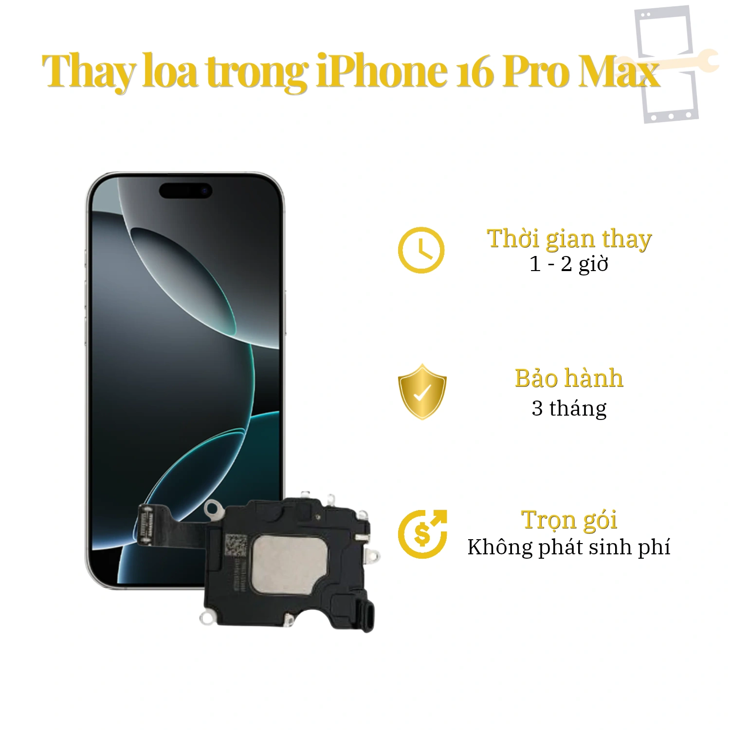 Thay Loa Trong iPhone 16 Pro Max