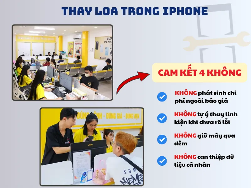 Ưu điểm khi thay loa trong iPhone 6 Plus tại Điện Thoại Nhanh