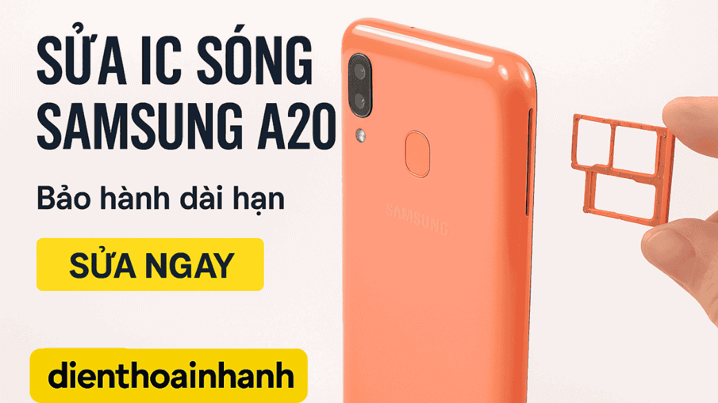Sửa IC sóng Samsung A20 - Khôi Phục Sóng Mạnh, Sửa Nhanh