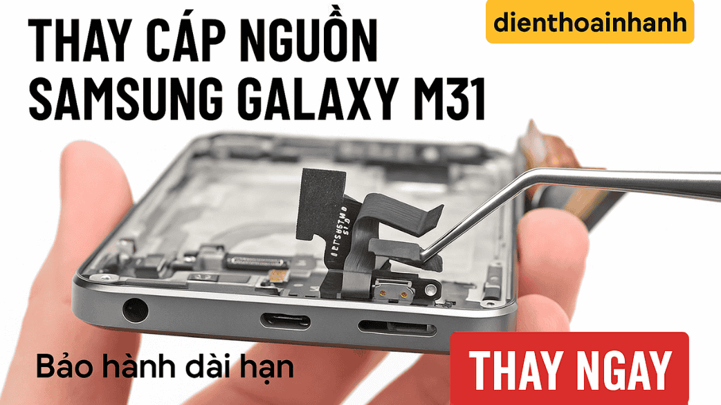 Thay nút nguồn Samsung M31 Chính Hãng, Giá Rẻ