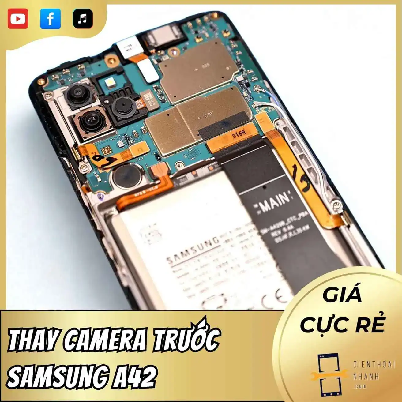 | Tháng 12 2025 Thay camera trước Samsung A42 – Giải pháp tối ưu cho Ảnh
