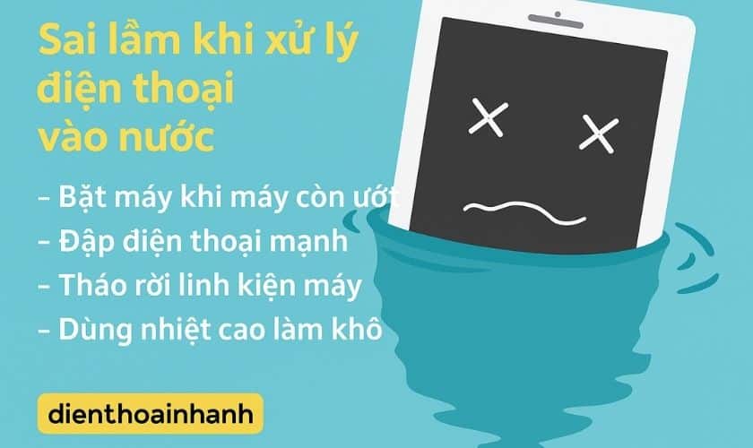 Nguyên Nhân Khiến Điện Thoại Bị Vô Nước