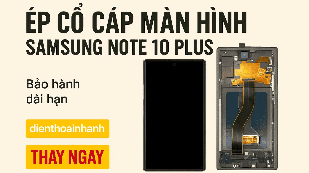 Giải đáp thắc mắc thường gặp về ép cổ cáp màn hình Samsung Note 10 Plus