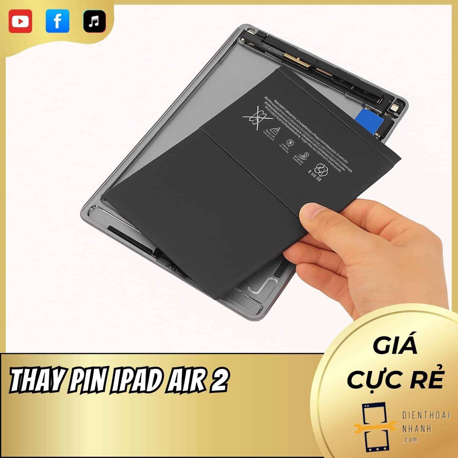 | Tháng mười một 2025 Thay Pin iPad Air 2