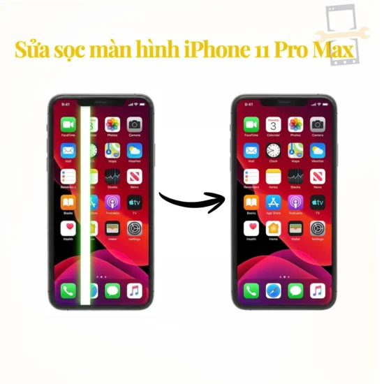 Sửa lỗi sọc màn hình iPhone 11 Pro Max