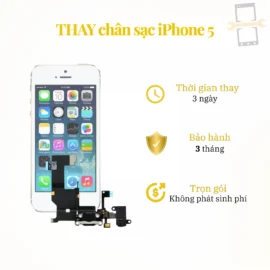 Thay chân sạc iPhone 5