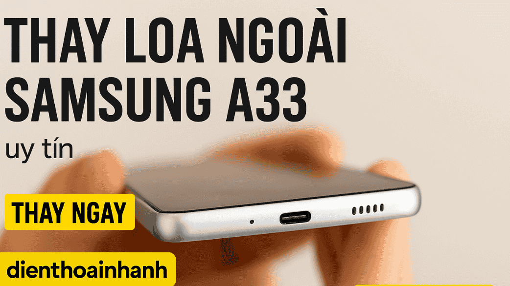 Dấu hiệu loa ngoài Samsung A33 bị hỏng cần thay thế