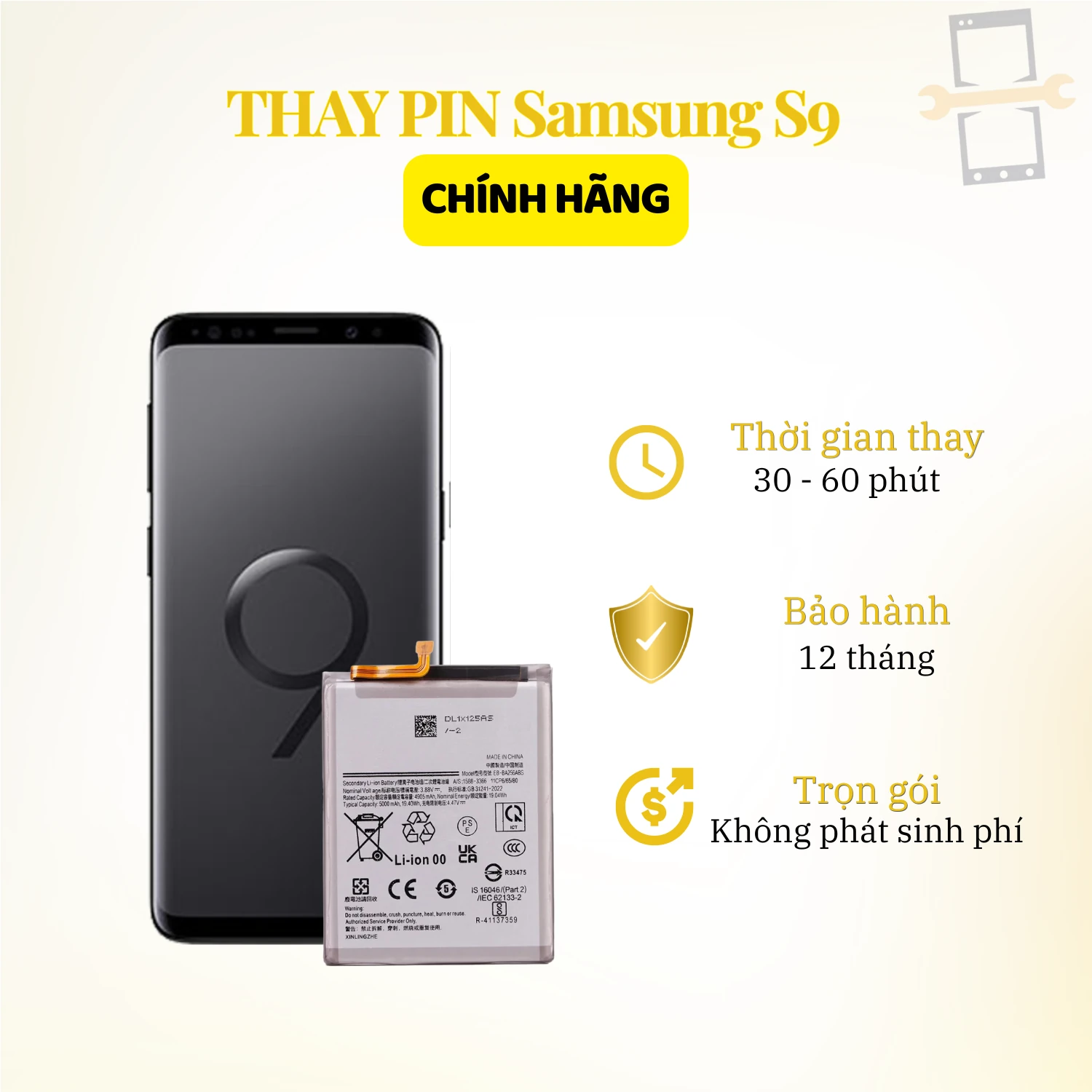 Thay Pin Samsung S9