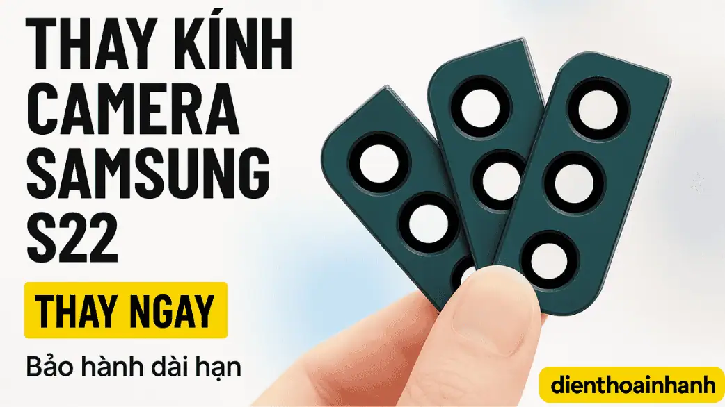 Thay Kính Camera Samsung S22 Chính Hãng – Ép Kính