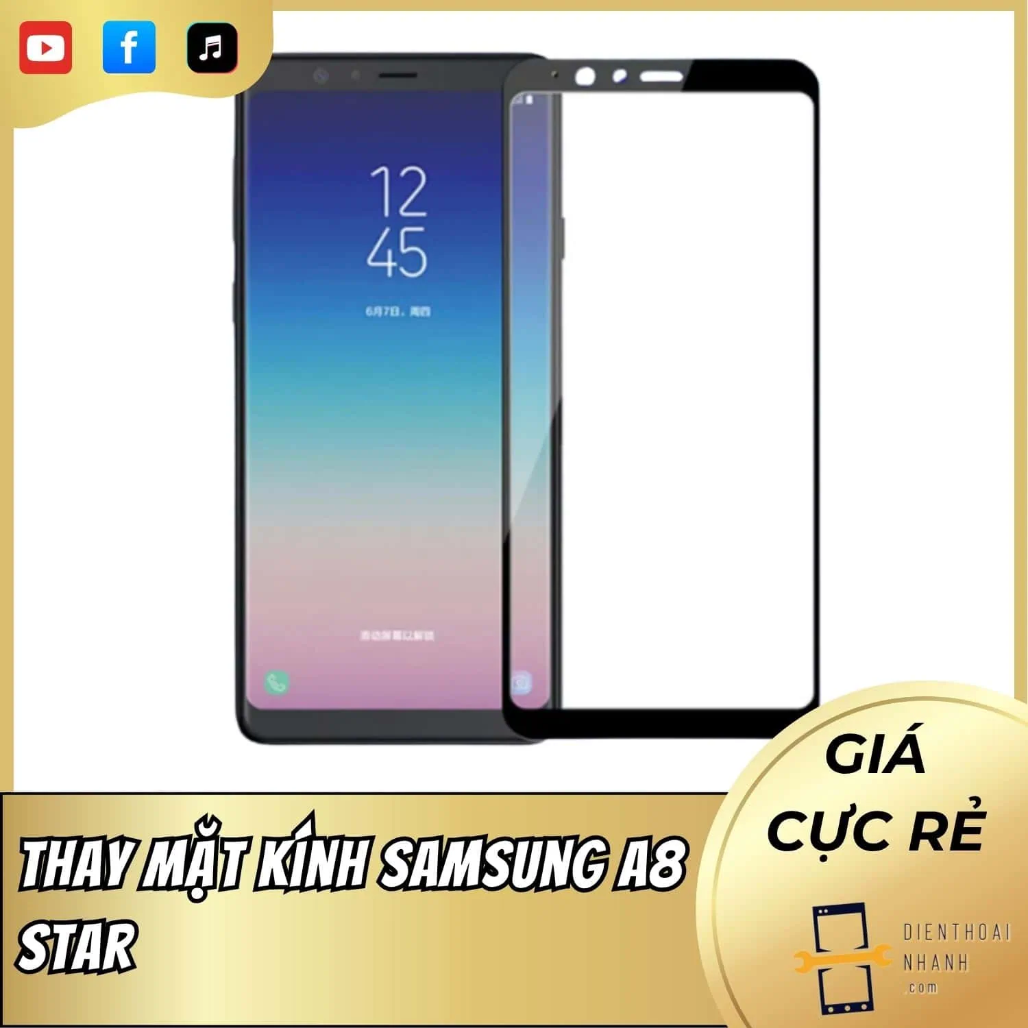 | Tháng 1 2026 Thay Mặt Kính Samsung A8 Star Uy Tín - Giá Rẻ, Lấy Ngay
