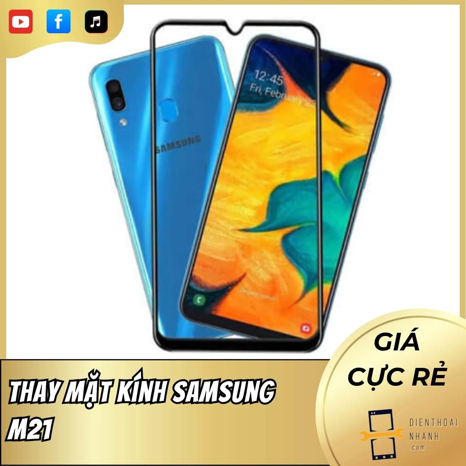 | Tháng 1 2026 Thay Mặt Kính Samsung M21 Zin Mới - Lấy Liền Trong Ngày