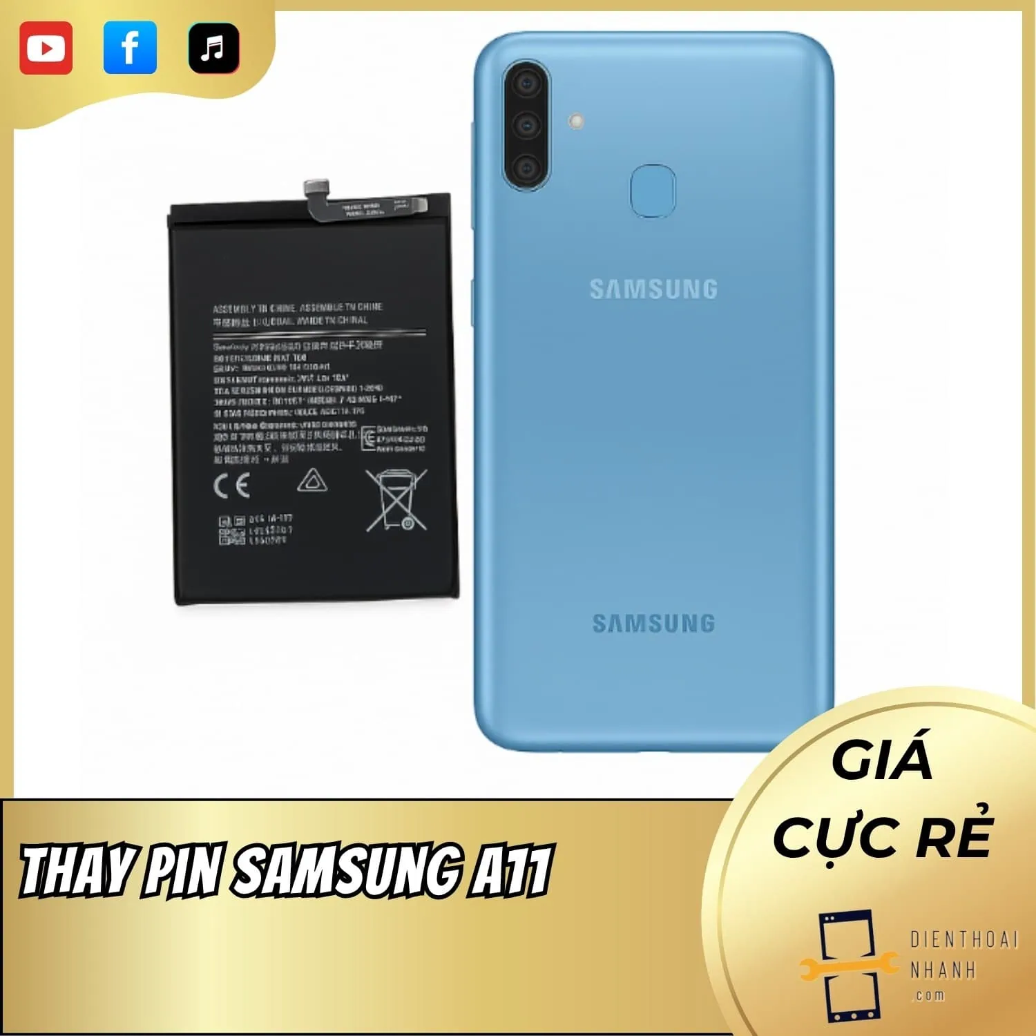 | Tháng 1 2026 Thay Pin Samsung A11 Chính Hãng, An Toàn, Lấy Ngay Giá Tốt