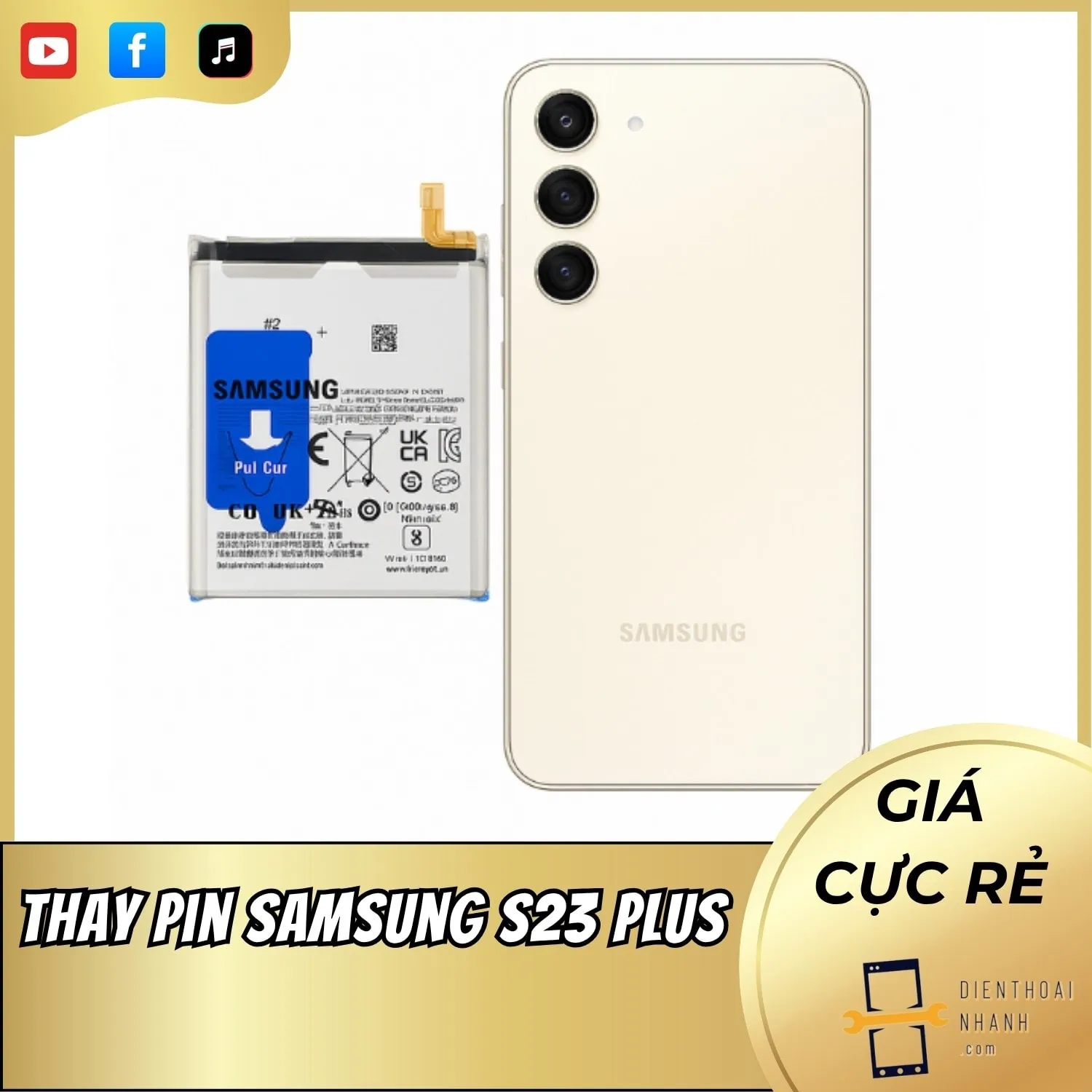 | Tháng 1 2026 Thay Pin Samsung S23 Plus Khôi Phục Hiệu Năng Nhanh