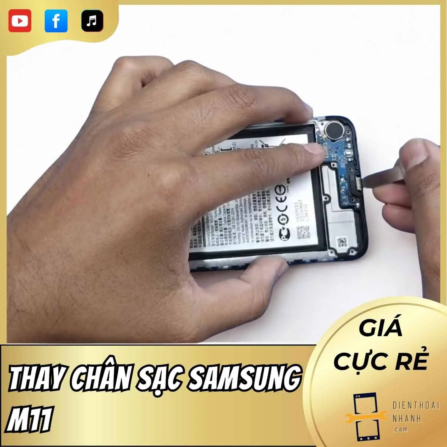 | Tháng 1 2026 Thay Chân Sạc Samsung M11 | Báo Giá Đúng, Linh Kiện Có Sẵn