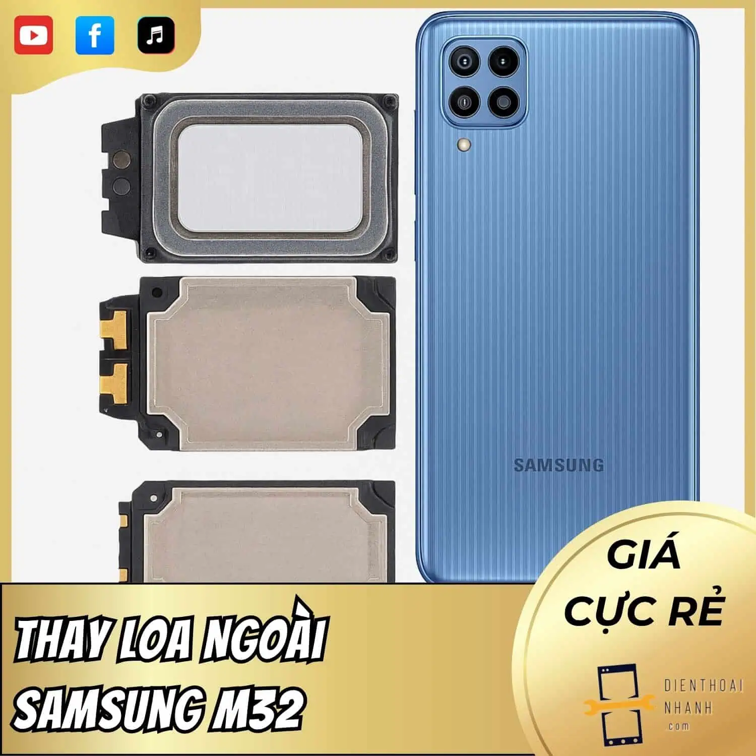 | Tháng 2 2026 Thay Loa Ngoài Samsung M32 - Dịch Vụ Nhanh, Chất Lượng