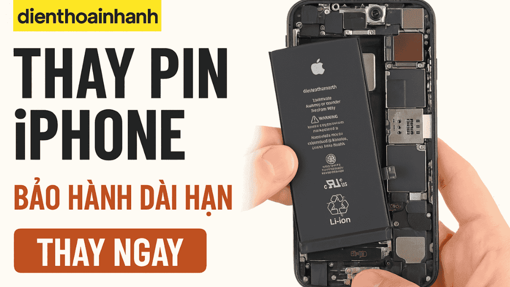 Thay Pin IPhone Chính Hãng Giá Tốt, Bảo Hành Dài Hạn