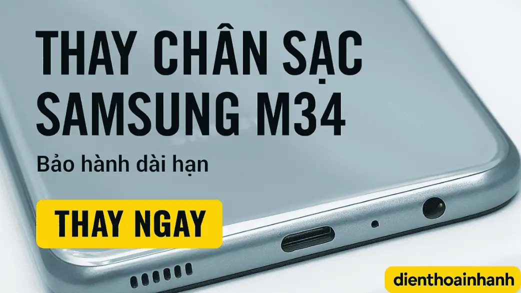 | Tháng 1 2026 Thay Chân Sạc Samsung M34 | Chi Phí Thấp, Không Phụ Phí