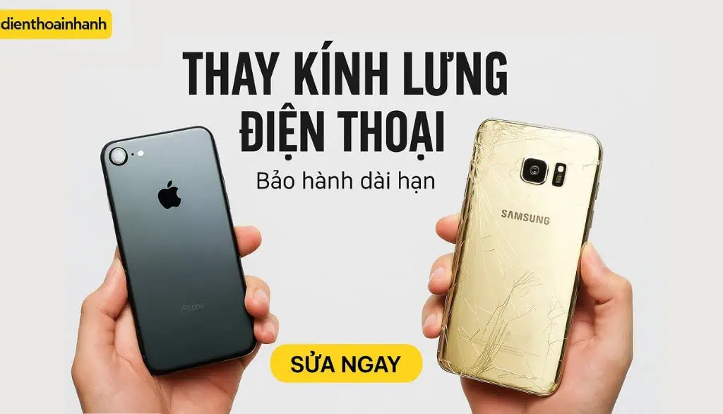 Thay Kính Lưng Điện Thoại Chính Hãng, Uy Tín Và Giá Rẻ