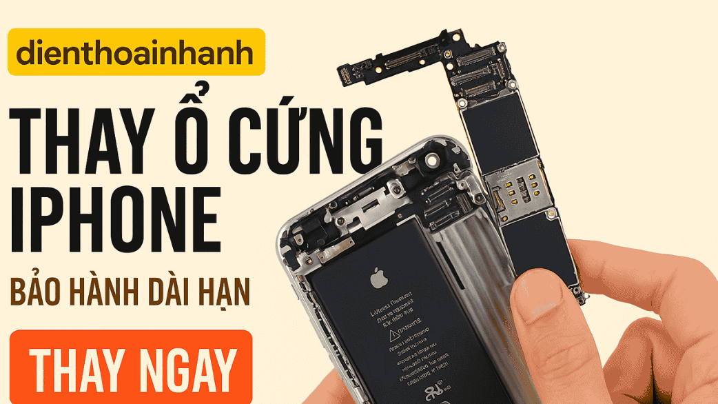 Thay Ổ Cứng iPhone Chính Hãng – Uy Tín, Chuẩn Đoán Nhanh