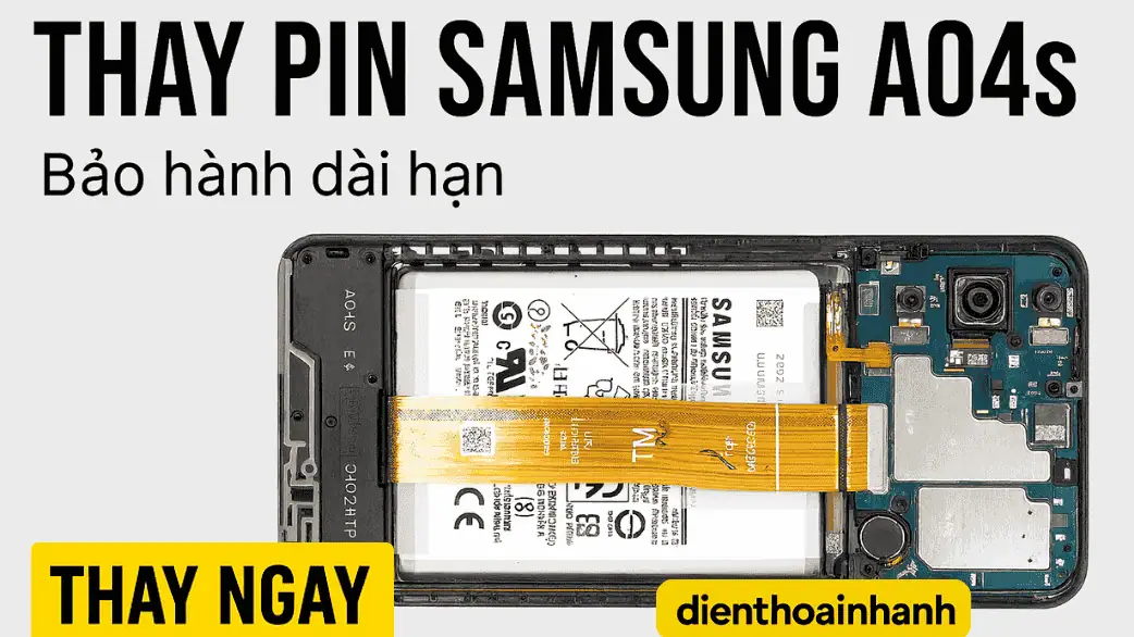 Thay Pin Samsung A04s Giá Tốt, Lấy Liền, Bảo Hành Dài Hạn