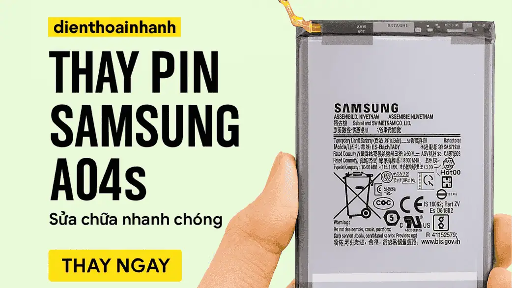 Khi nào nên thay pin Samsung A04s?