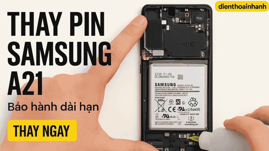 Thay Pin Samsung A21 - Cho Thời Lượng Sử Dụng Như Mới