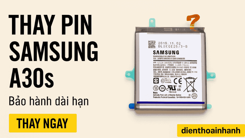 | Tháng 12 2025 Thay Pin Samsung A30s Sạc Nhanh - Dùng Lâu, An Toàn