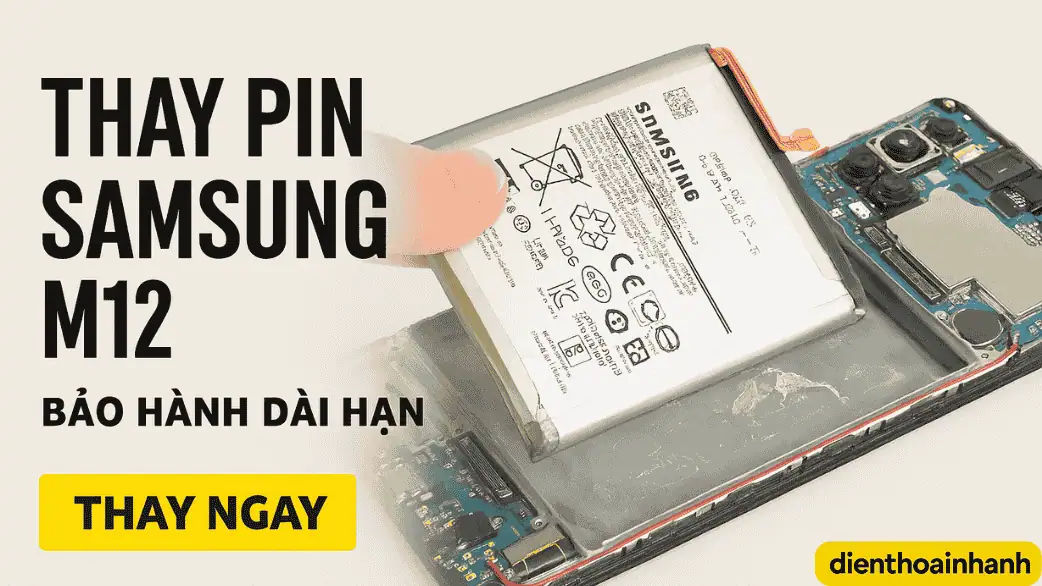Thay Pin Samsung M12 Chính Hãng - Lấy Ngay Trong Ngày