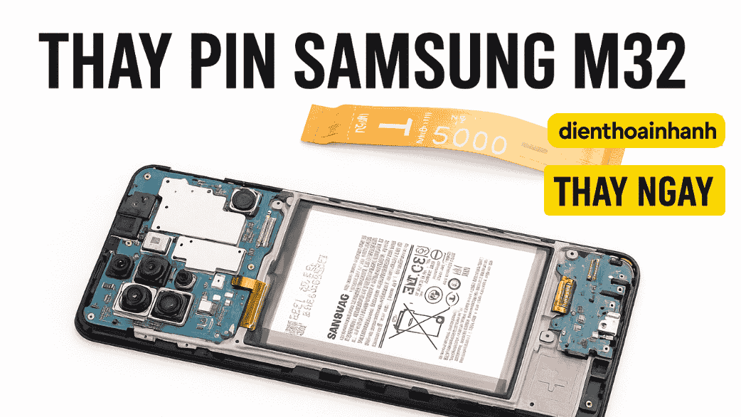 Thay Pin Samsung M32 Chính Hãng - An Toàn, Hiệu Năng Mượt
