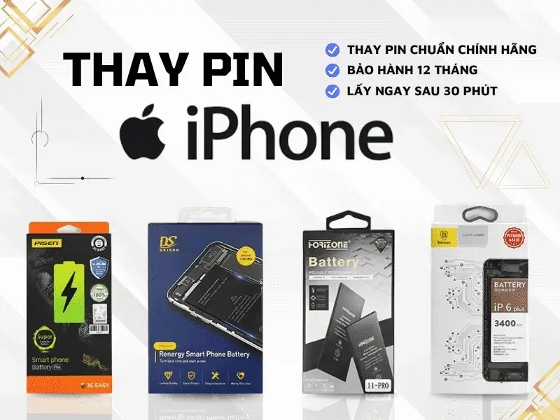 Hình trang chủ thay pin iphone