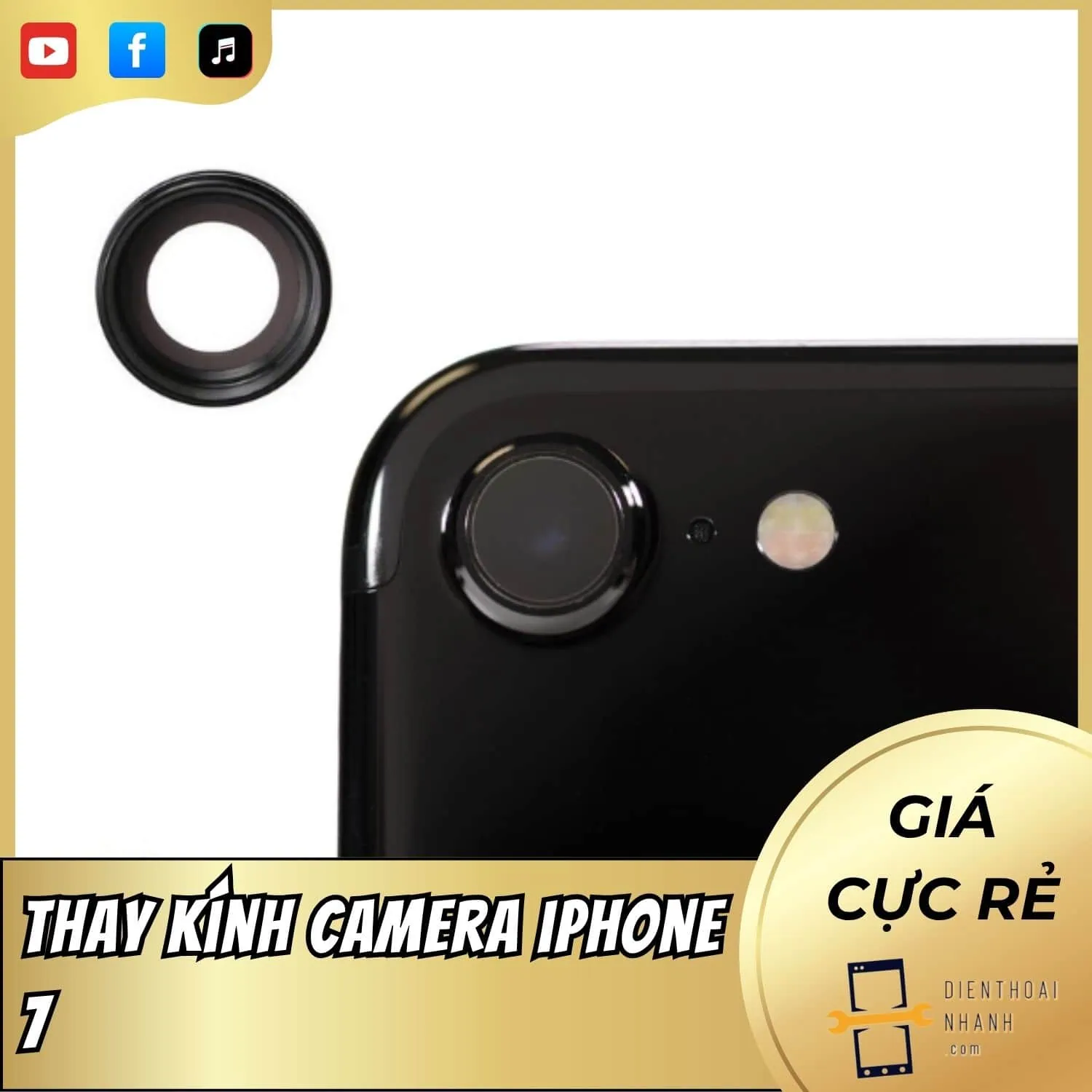 | Tháng 1 2026 Thay Kính Camera Sau iPhone 7