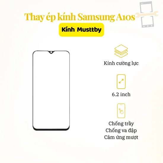 Thay ép kính Musttby Samsung A10s