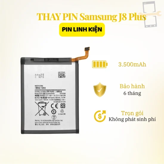 Thay Pin Samsung J8 Plus linh kiện