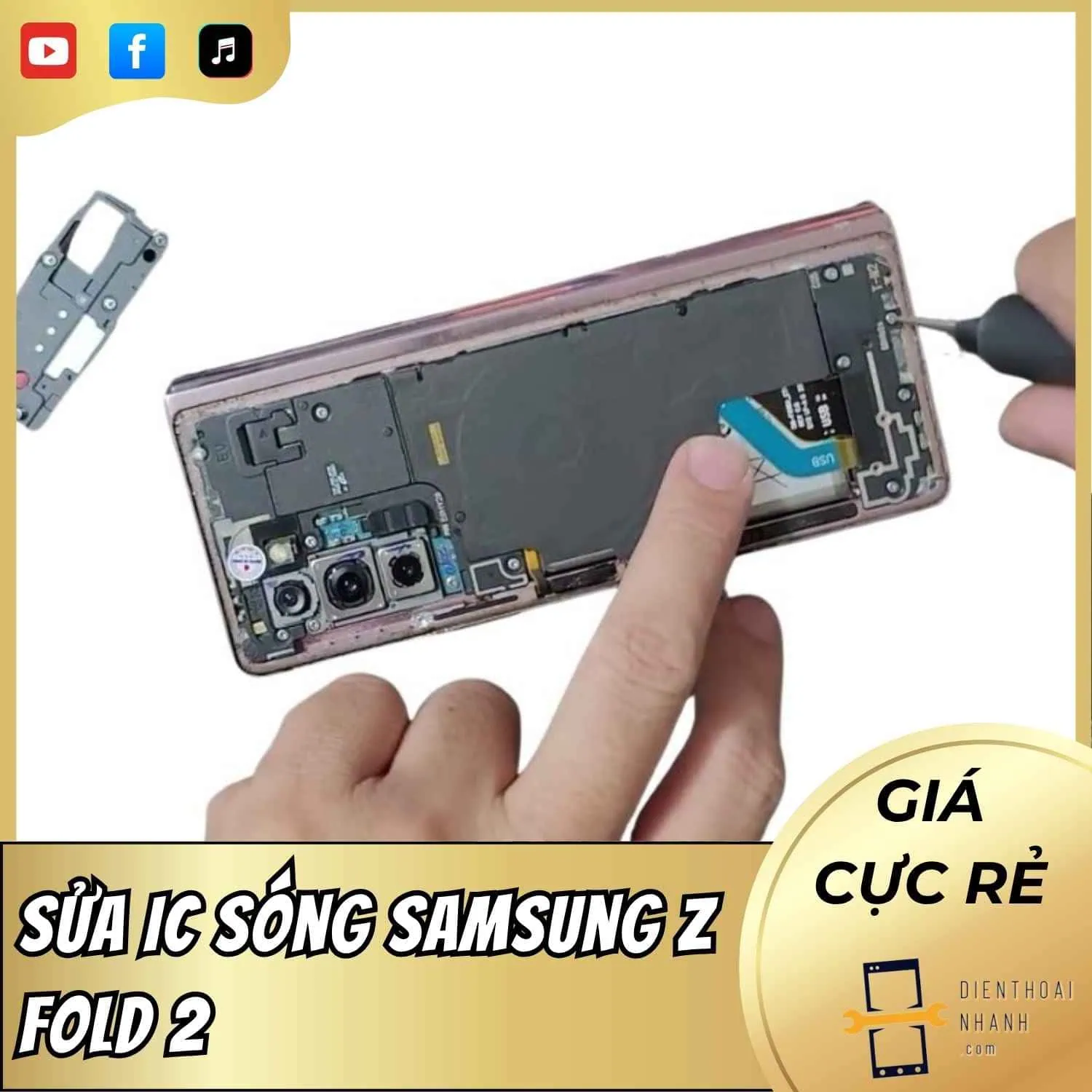 | Tháng mười một 2025 Sửa IC Sóng Samsung Z Fold 2 - Can Thiệp Độ Chính Xác Cao