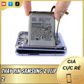 Thay Pin Samsung Z Flip 2 - Tự Tin Am Hiểu Cấu Trúc Pin Kép