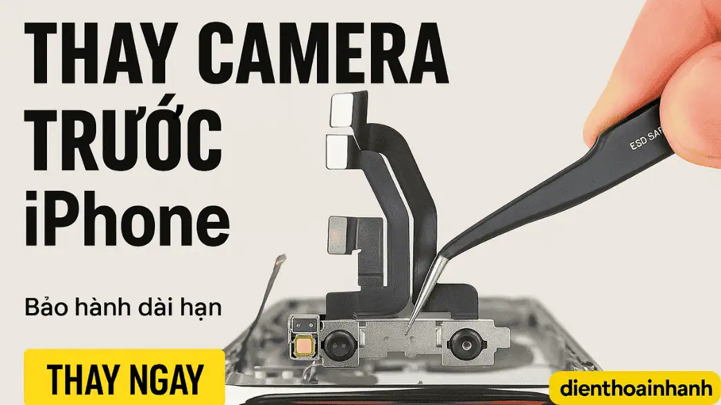Thay Camera Trước iPhone Chính Hãng – Giá Tốt, Lấy Ngay